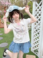 画像2: 【送料無料】C8654サイドレースアップフレアパンツ《予約受付》 (2)