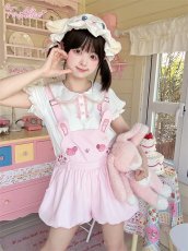 画像11: 【ToAlice】C8657ラブリーラビットサロペットパンツ【本店・通販限定】 (11)