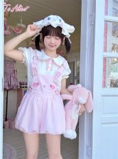 画像13: 【ToAlice】C8657ラブリーラビットサロペットパンツ【本店・通販限定】 (13)