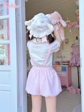 画像16: 【ToAlice】C8657ラブリーラビットサロペットパンツ【本店・通販限定】 (16)