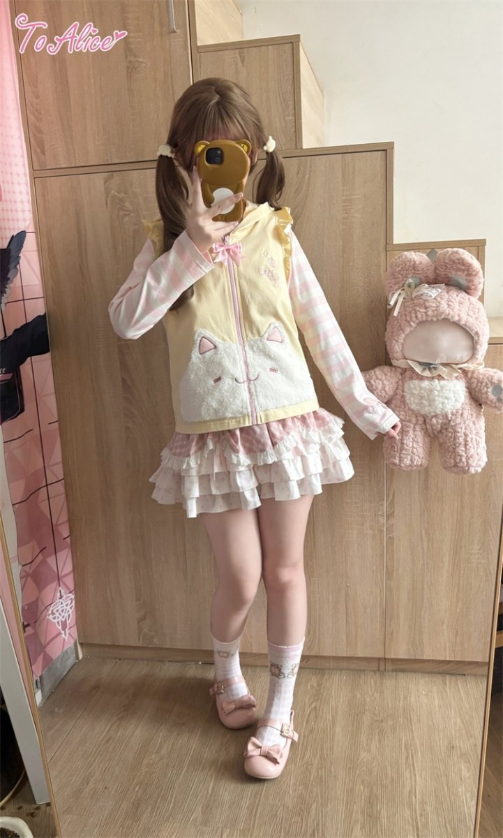 画像19: 【ToAlice】C8665チェックｘドットスカパン (19)