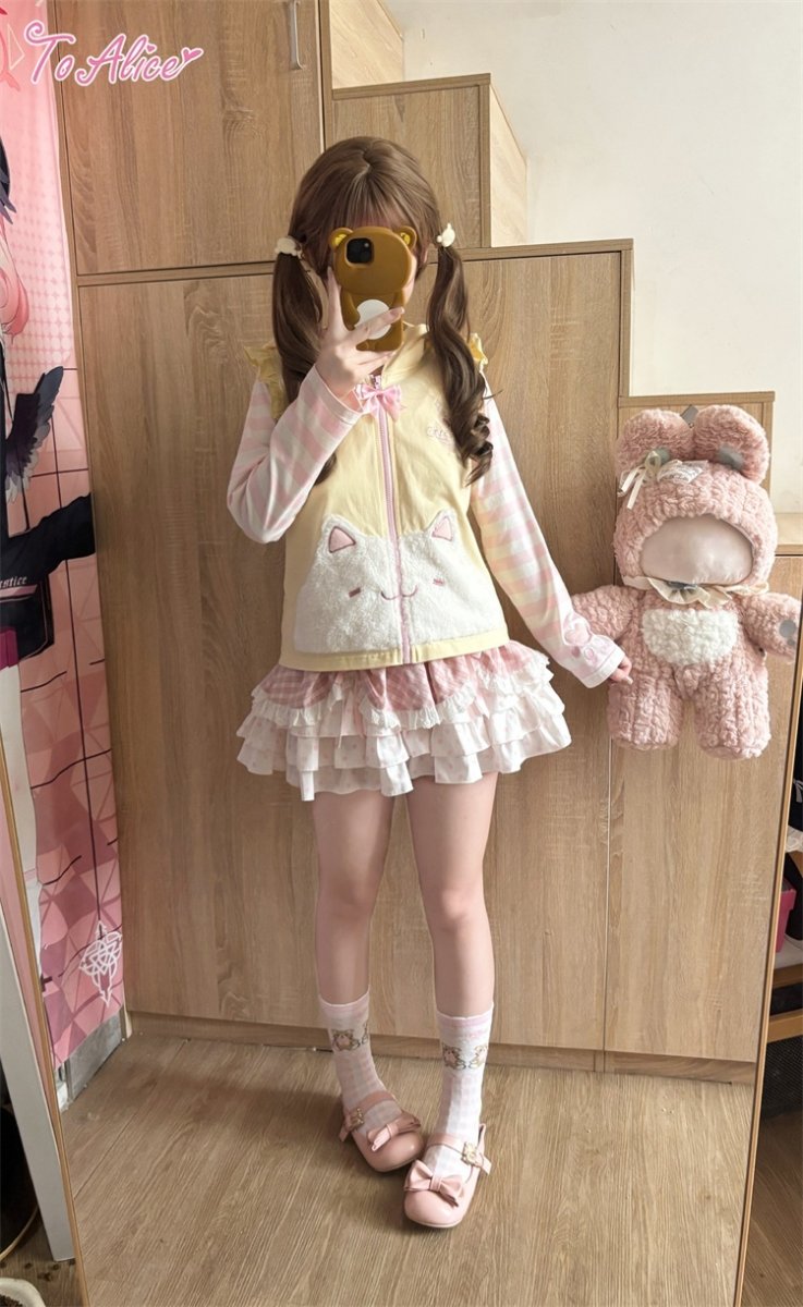 画像18: 【ToAlice】C8665チェックｘドットスカパン (18)