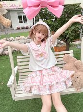 画像2: 【送料無料】C8676ねこちゃんセーラートップス《予約受付》 (2)