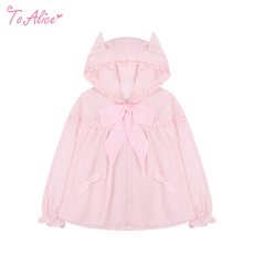 画像1: 【ToAlice】 C8677ケープシルエット猫耳フードアウター (1)