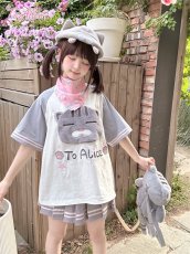 画像7: 【送料無料】C8678ネコちゃんビッグシルエットTシャツ《予約限定》 (7)