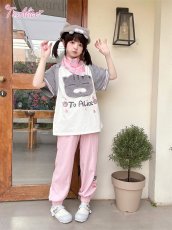 画像3: 【送料無料】C8679ネコちゃんスウェットパンツ《予約限定》 (3)