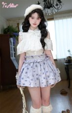 画像4: 【送料無料】C8687フリルリボンオフショルブラウス《予約受付》 (4)