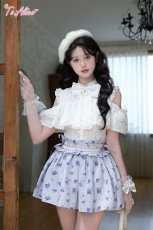 画像3: 【送料無料】C8687フリルリボンオフショルブラウス《予約受付》 (3)