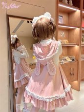 画像10: 【送料無料】C8712 いちごラビットサロペットスカート《予約受付》 (10)
