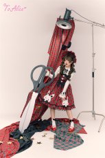 画像14: 【送料無料】L1698 うさぎ×チェックジャンパースカート《予約受付》 (14)