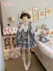 画像17: 【To Alice】C8693 ネコちゃん3段フレアスカート (17)