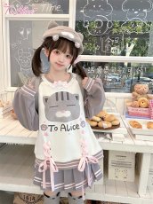 画像5: 【送料無料】C8710 オリジナルネコちゃん裏起毛トップス《予約限定》 (5)