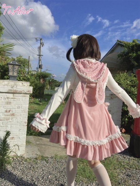 ToAlice】S388リボン付きくまみみもこもこカチューシャ - To Alice