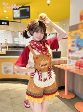 画像2: 【送料無料】C8715 Bear's Hamburger Shop サロペットパンツ《予約限定》 (2)