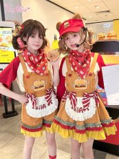 画像6: 【送料無料】C8715 Bear's Hamburger Shop サロペットパンツ《予約限定》 (6)