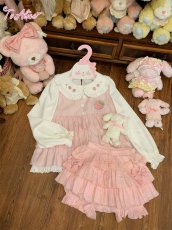 画像3: 【送料無料】C8727ストロベリーフリルトップス《予約受付》 (3)