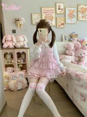 画像4: 【送料無料】C8727ストロベリーフリルトップス《予約受付》 (4)