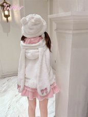 画像10: 【送料無料】C8736 ふわふわ肉球うさ耳ベスト《予約受付》 (10)