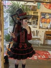 画像29: 【ToAlice】C8762 小悪魔ティアードサロペットスカート (29)