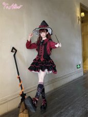 画像23: 【ToAlice】C8762 小悪魔ティアードサロペットスカート (23)