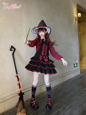 画像24: 【ToAlice】C8762 小悪魔ティアードサロペットスカート (24)