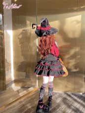 画像21: 【ToAlice】C8762 小悪魔ティアードサロペットスカート (21)
