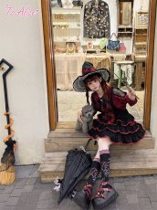 画像30: 【ToAlice】C8762 小悪魔ティアードサロペットスカート (30)