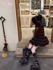 画像31: 【ToAlice】C8762 小悪魔ティアードサロペットスカート (31)