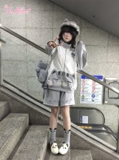 画像2: 【送料無料】C8793 オリジナルネコちゃんハーフパンツ《予約受付》 (2)