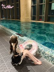 画像19: 【送料無料】C8805 黒猫メイドオフショルビキニ《予約限定》 (19)