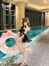 画像20: 【送料無料】C8805 黒猫メイドオフショルビキニ《予約限定》 (20)