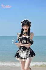 画像27: 【送料無料】C8805 黒猫メイドオフショルビキニ《予約限定》 (27)