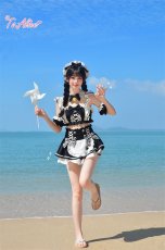 画像30: 【送料無料】C8805 黒猫メイドオフショルビキニ《予約限定》 (30)