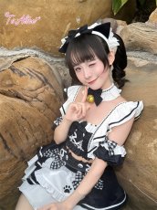 画像8: 【送料無料】C8805 黒猫メイドオフショルビキニ《予約限定》 (8)