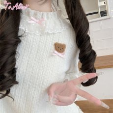 画像4: 【To Alice】リボン付きフリルトップス (4)