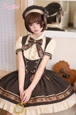 画像2: 【送料無料】C8830 カプチーノストライプケープ《予約受付》【計5000円以上】 (2)