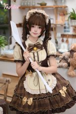 画像2: 【送料無料】C8831 カプチーノキャットメイド風ワンピース《予約受付》 (2)