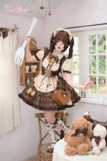 画像15: 【送料無料】C8831 カプチーノキャットメイド風ワンピース《予約受付》 (15)