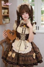 画像3: 【送料無料】C8831 カプチーノキャットメイド風ワンピース《予約受付》 (3)