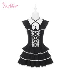 画像1: 【送料無料】C8835 お人形さんワンピース水着《予約受付》 (1)