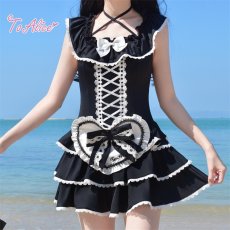 画像6: 【送料無料】C8835 お人形さんワンピース水着《予約受付》 (6)