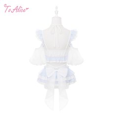 画像2: 【送料無料】C8836 ふんわりくらげリボンビキニ《予約受付》 (2)