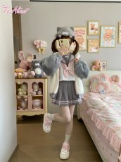 画像6: 【送料無料】C8848オリジナルネコちゃんもこもこアウター《予約受付》 (6)