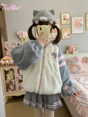 画像15: 【送料無料】C8848オリジナルネコちゃんもこもこアウター《予約受付》 (15)