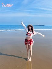 画像15: 【送料無料】C8853 ストロベリー×リボンビキニ《予約受付》 (15)