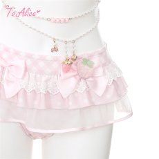 画像4: 【送料無料】C8858 ストロベリー×ギンガムチェックビキニ《予約受付》 (4)