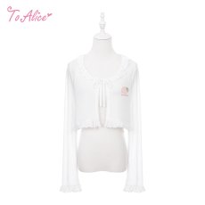 画像1: 【送料無料】C8859 いちごフリルカーディガン《予約受付》【計5000円以上】 (1)