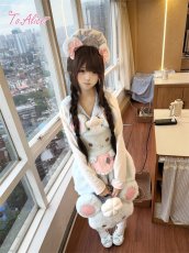 画像11: 【送料無料】C8864コックねずみちゃんもこもこサロペットかぼちゃパンツ《予約限定》 (11)