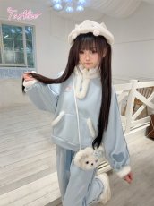 画像8: 【送料無料】C8879もこもこにゃんこポンポン付きベスト予約受付》 (8)