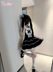 画像17: 【ToAlice】C8890うさちゃんくり抜きトップス (17)